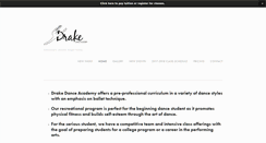 Desktop Screenshot of drakedanceacademy.com