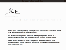 Tablet Screenshot of drakedanceacademy.com